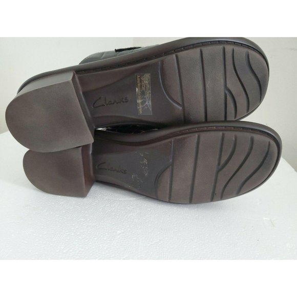 Clarks Womens Leather Upper Reptile Print Open Toe - Picture 5 of 8